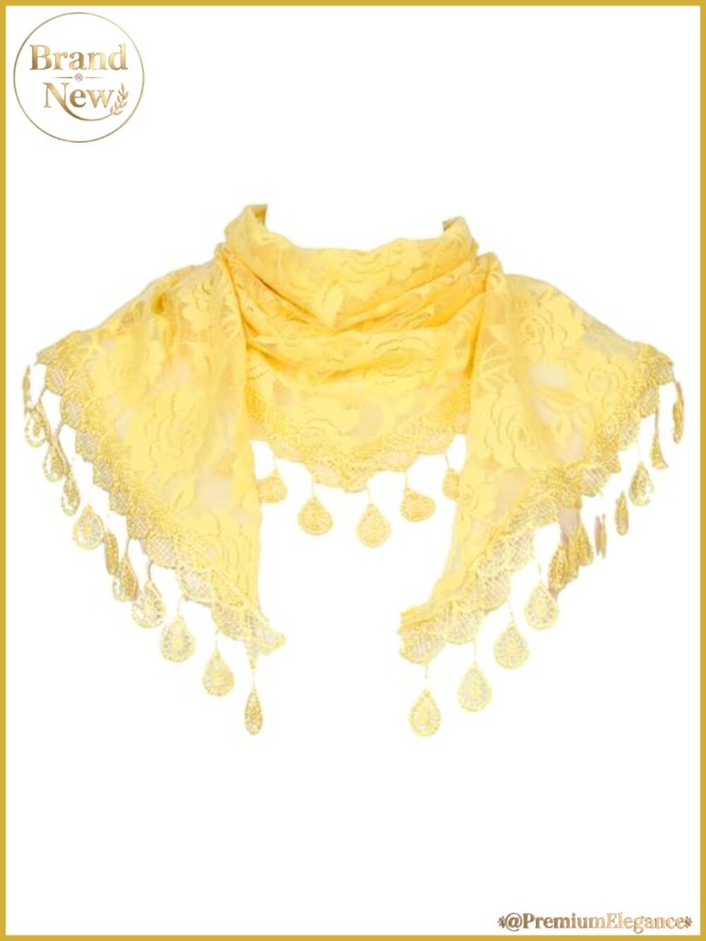 Lace Scarf for Women Mantilla Mesh Triangle Shawl Chapel Veil
